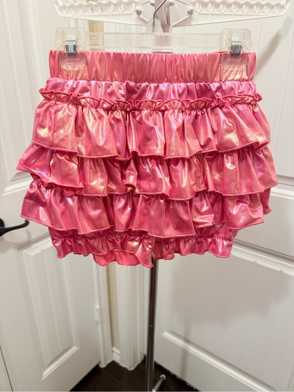 Lola and the Boys Hologram Ruffle Skort